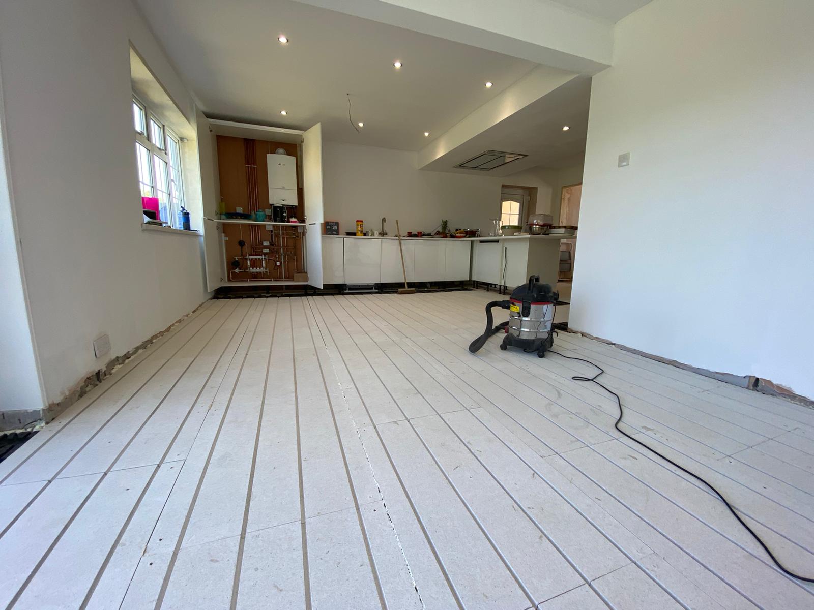 Solfex retro-fit underfloor heating and boiler installation by Parkstone Yorkshire