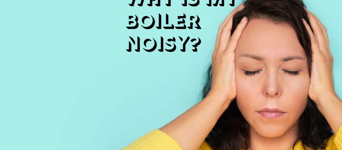 boiler noisy woman holding hands over ears