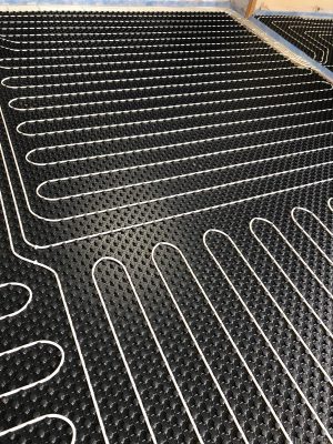 nu-heat underfloor heating matrix and full pipe layout