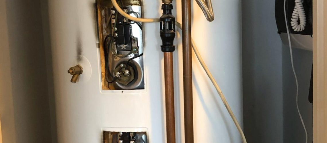 Faulty unvented cylinder causing damage to property