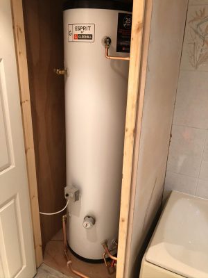 cupboard construction housing unvented hotwater cylinder