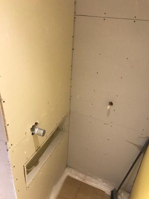 kitchen to bedroom conversion first fix points for shower